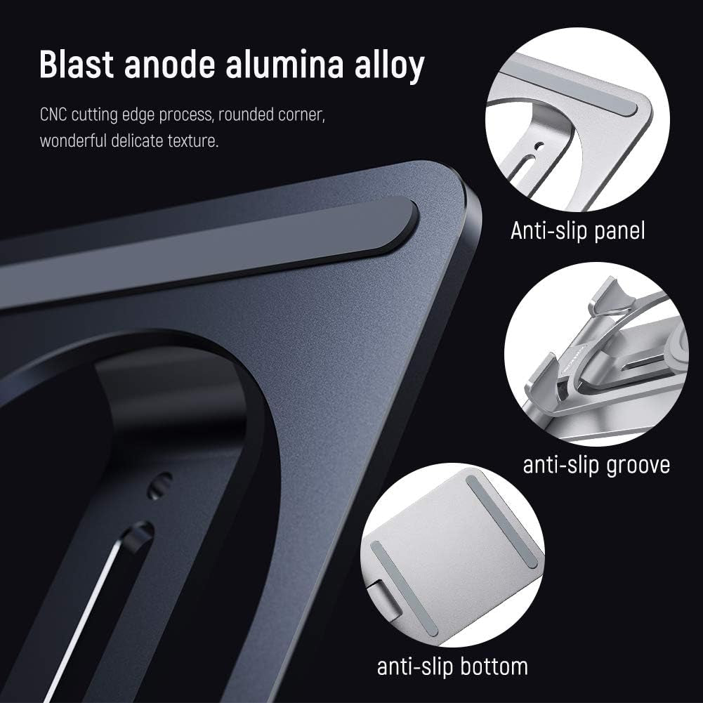 For Samsung S21 Ultra Wireless Charger Stand 15W/7.5W Aluminum 2 in 1 Wireless Charging Station Dock Pad for Iphone 12 Pro Max/11 Pro Mas/Xs Max for Samsung S21 Note 20 Ultra (Grey)