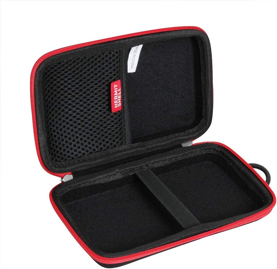 Hard Travel Case for Ekrist/Lanluk Portable Charger Power Bank 25800Mah (Black + Red Zipper)