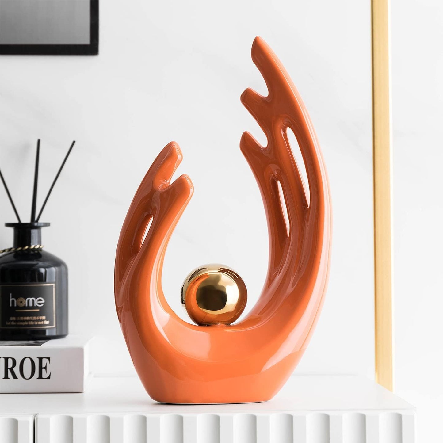 Modern Living Room Decor Art Ceramic Statues for Home Decor Accents Dining Table Decorations for Living Room Office Bedroom Kitchen Apartment Decor