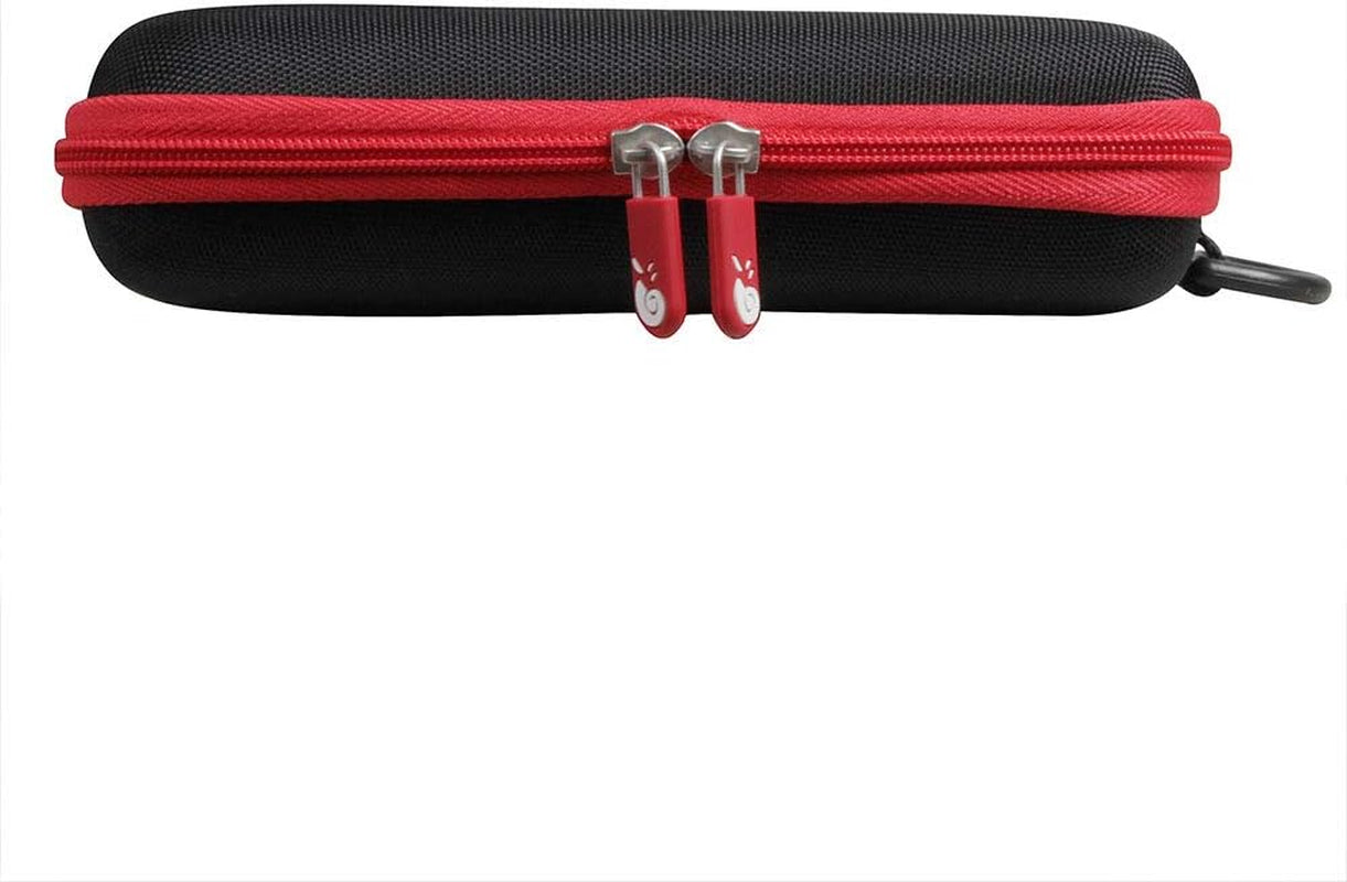 Hard Travel Case for Ekrist/Lanluk Portable Charger Power Bank 25800Mah (Black + Red Zipper)